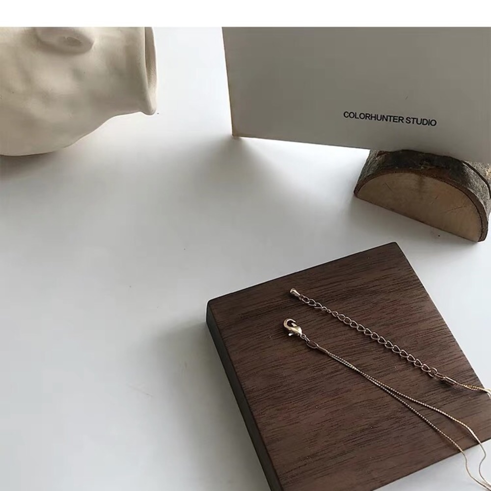 Gold Plated Simple Triple Beads Ball Necklace - Picture 7 of 7